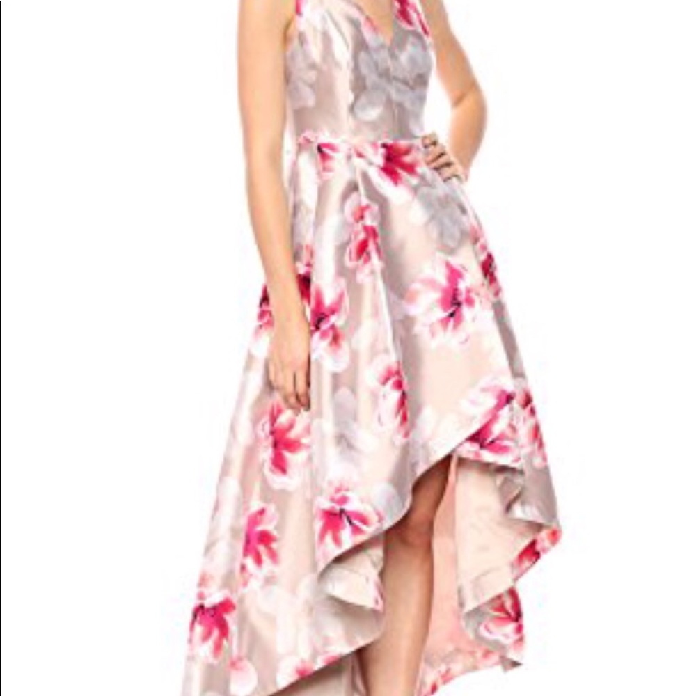 Calvin Klein Floral High-Low Dress - Picture 3 of 7